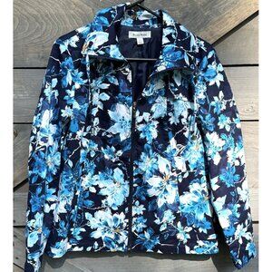 Studio Works Womens Floral Full Zip Jacket M